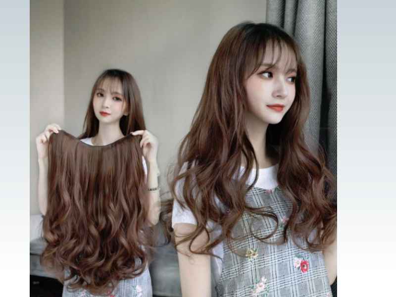 Hướng dẫn chi tiết cách kẹp tóc giả nửa đầu